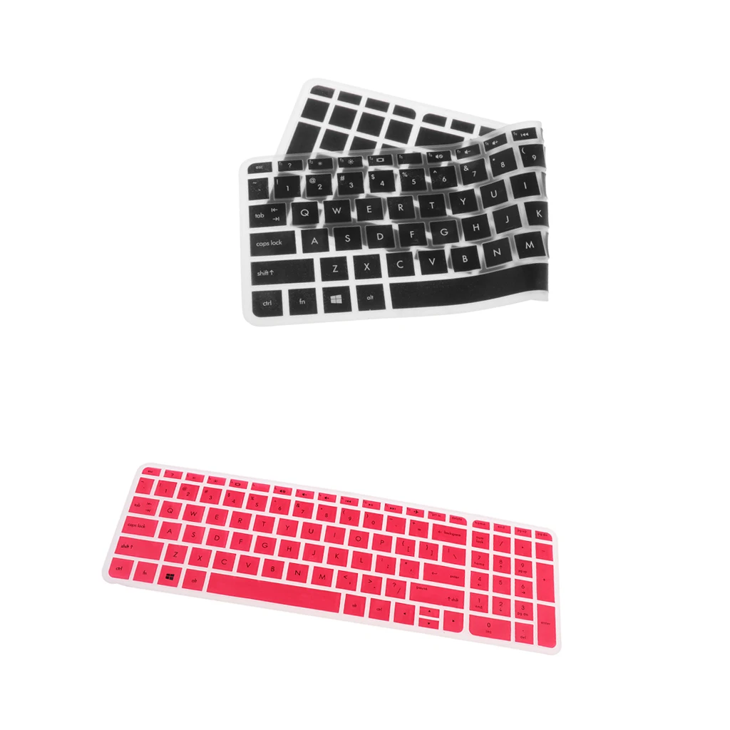 Magideal 2Pcs Silicon Keyboard Cover Notebook Protector for HP Pavilion 15/'/'