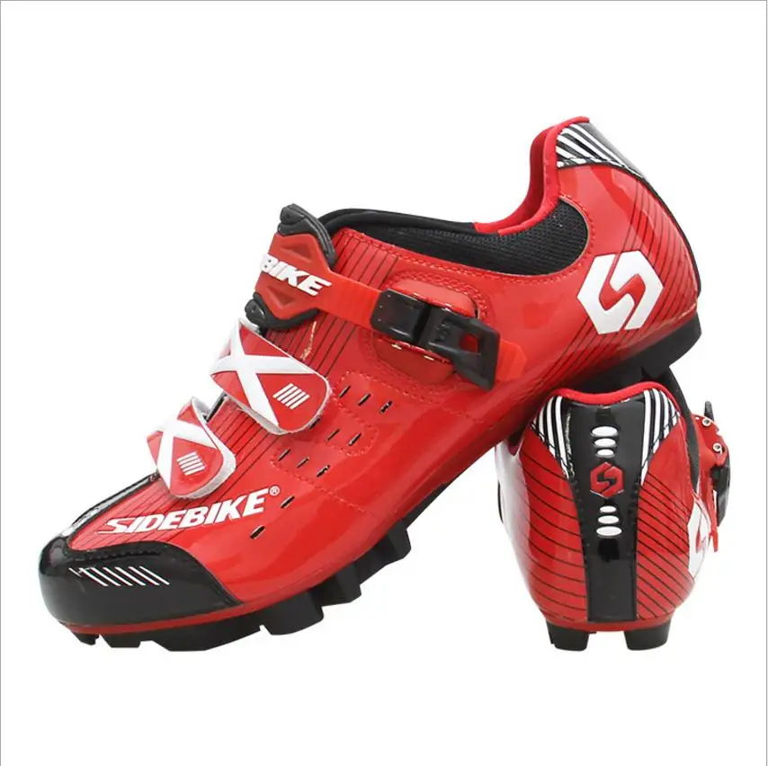 

SIDEBIKE MTB Lock Riding Cycling Shoes Nylon Sole Red Mountain bike Shoes Cycle Sneakers Sapatilha Ciclismo Zapatillas