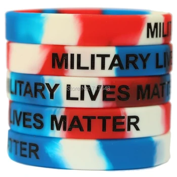 

100pcs Military Lives wristband silicone bracelets free shipping by ePacket A