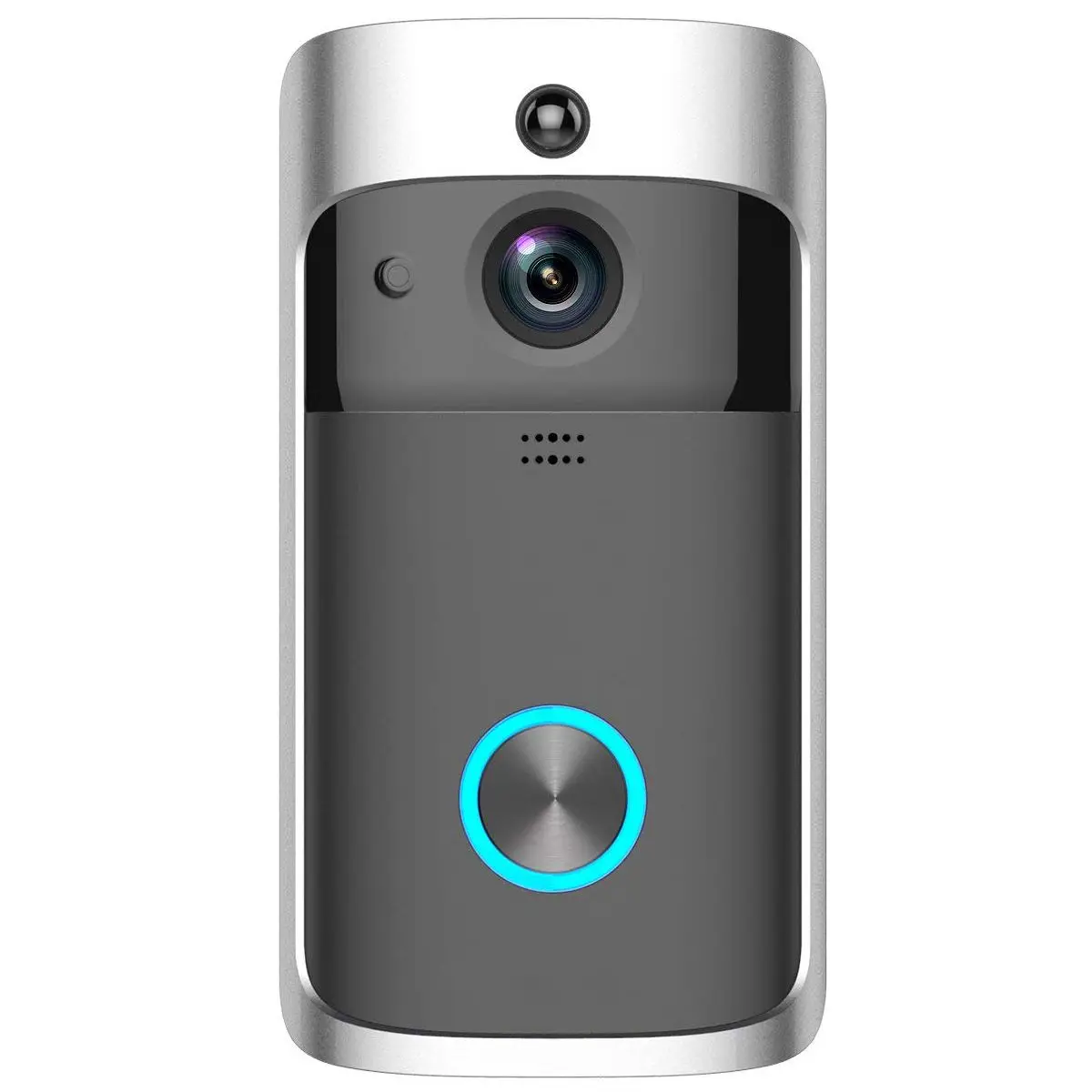 

WiFi Video doorbell 720P Smart Home Security Camera 2-Way Audio, Night Vision, Wide-Angle Lens, Battery Power Long Standby(US