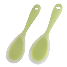 1 шт. высокого качества Совок для риса 22*7 см суши ложка для риса Совок силиконовая суповая Ложка чаша Совок пищевой жаростойкий Совок зеленый