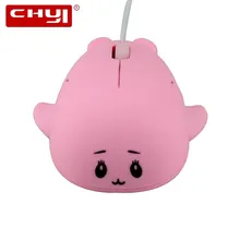 CHYI Mini USB Проводная оптическая компьютерная мышь мультфильм милый Дельфин Форма 3D Мыши для ПК ноутбук геймер Дети Подарки