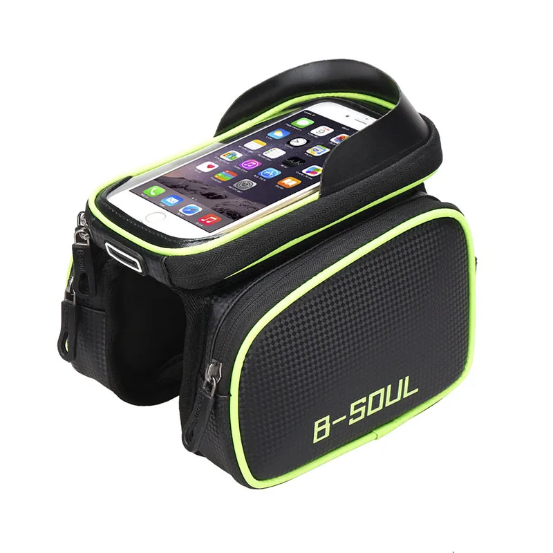 

3 Colors Bicycle Tube Saddle Bag Frame Bag Pannier Cycling Tube Pouch Phone Holder Case