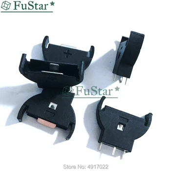 

20pcs CR2032 CR2025 Half-Round lithium Button Cell Coin Battery box Holder Case CR 2032 2025 batteries holder Socket 3 PIN New