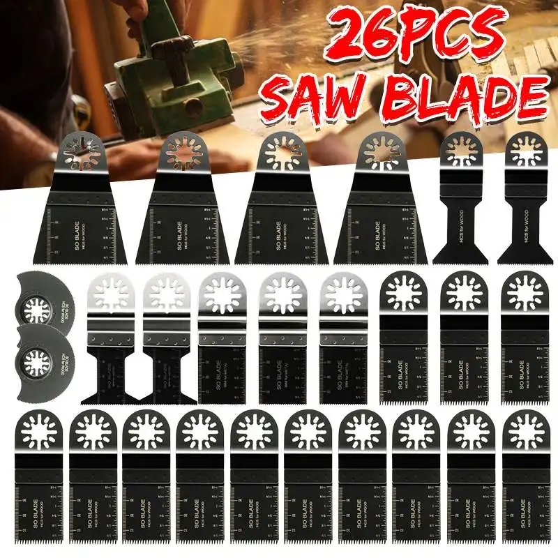 

Doersupp 26pcs Mixed Blades Multitool Saw Blade Accessories For Fein Multimaster Makita
