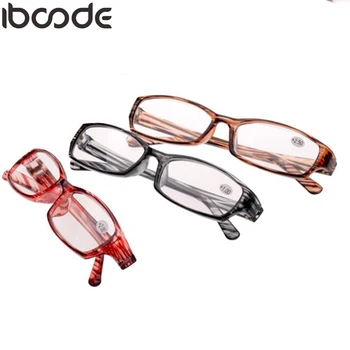 

iboode Ultralight Stripe Reading Glasses Clear Lens Magnifying Presbyopic Eyeglasses Oculos Gafas De Sol For Women Men Mirror