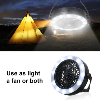 

Outdoor LED Camping fan lantern USB 3-in-1 Camping Lantern With Ceiling Fan LED Tent Light Fan Protable For Hiking Fishing