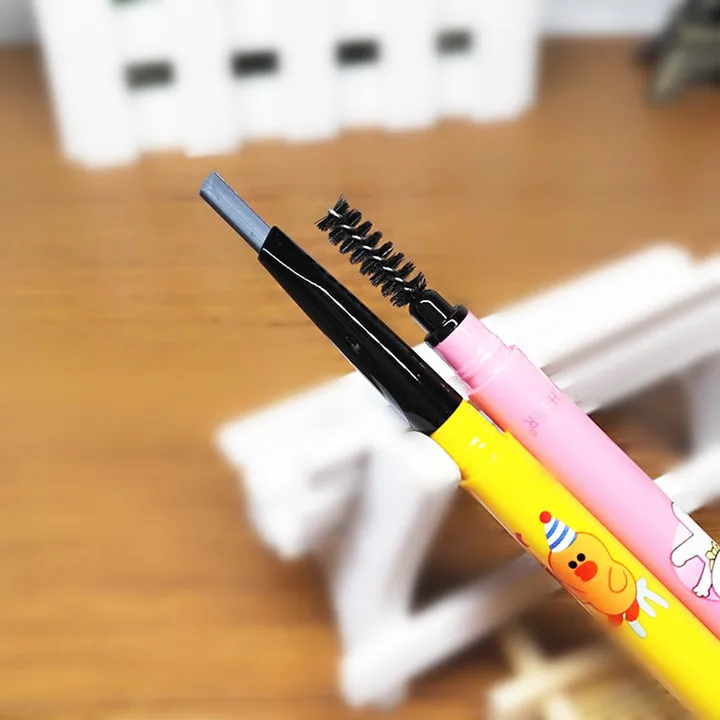 

Double Headed Automatic Rotary Eyebrow Pencil Waterproof Eyebrow Enhancer Two end with Shaping Brush Makeup Beauty Tool TSLM2