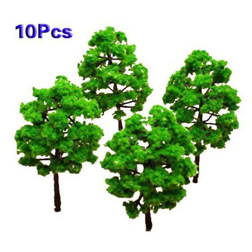 

10pcs 8cm Model Trees for Train Railroad Diorama Wargame Park Scenery Miniature
