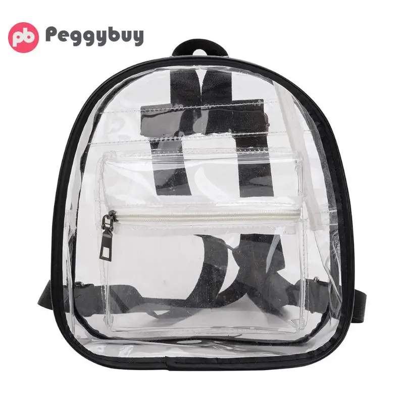 Clear Transparent Backpack Women Shoulder Bags For School Mini Backpack Schoolbags For Teenage ...