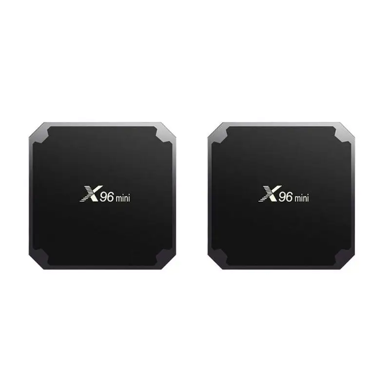 Beste 1 set X96 Mini Android 7.1 S905W TV Box 2 gb 16 gb Amlogic S905W Quad Core 2.4 ghz 1 gb 8 gb WiFi Set Top Box voor Thuis Decro