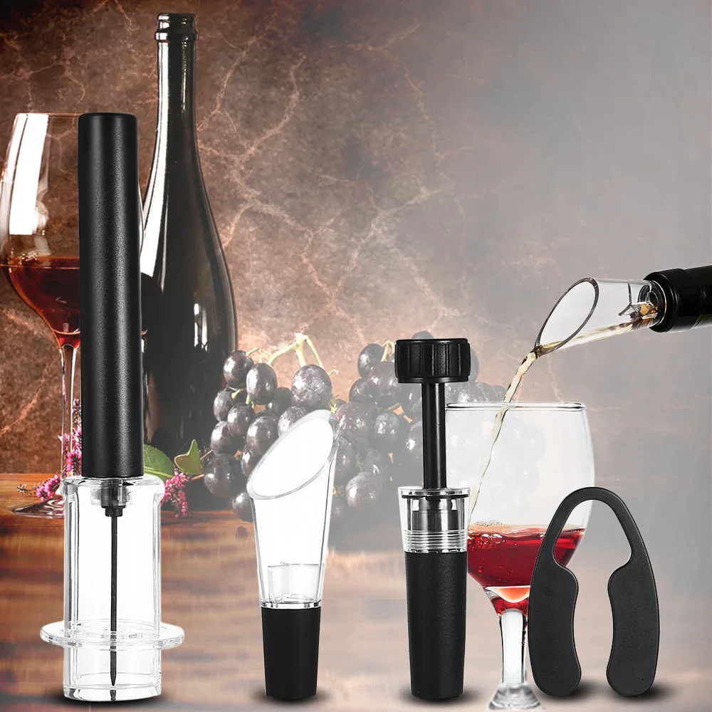 Air Pressure Bottle Opener Wine Accessory Tool Kit Bar Sets With Liquor