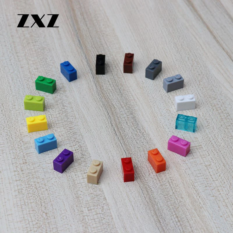 

Bulk Bricks 1X2 High Particles Classic Small Building Blocks Parts DIY Toys Compatible With Legoes 3004 Toys 500pcs/lot