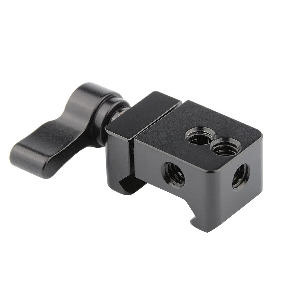 Cold Shoe Nato Rail Clamp For Dslr With 1/4 Inch Thread