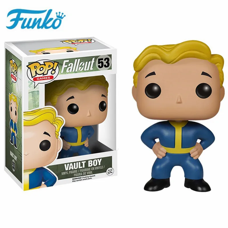 Игровые головки Funko Pop Fallout #47 Vault Boy #49 Power Armor фигурки героев фильмов|Игровые и