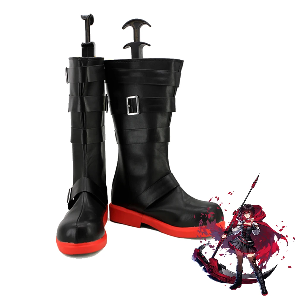 Эксклюзивные женские сапоги RWBY с рубиновым полумесяцем розами karnоценал обувь