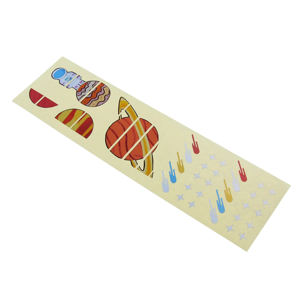 

Tooyful Finest Planet Pattern Guitar Fingerboard Sticker Decal Decoration Musical Instrument Accessory