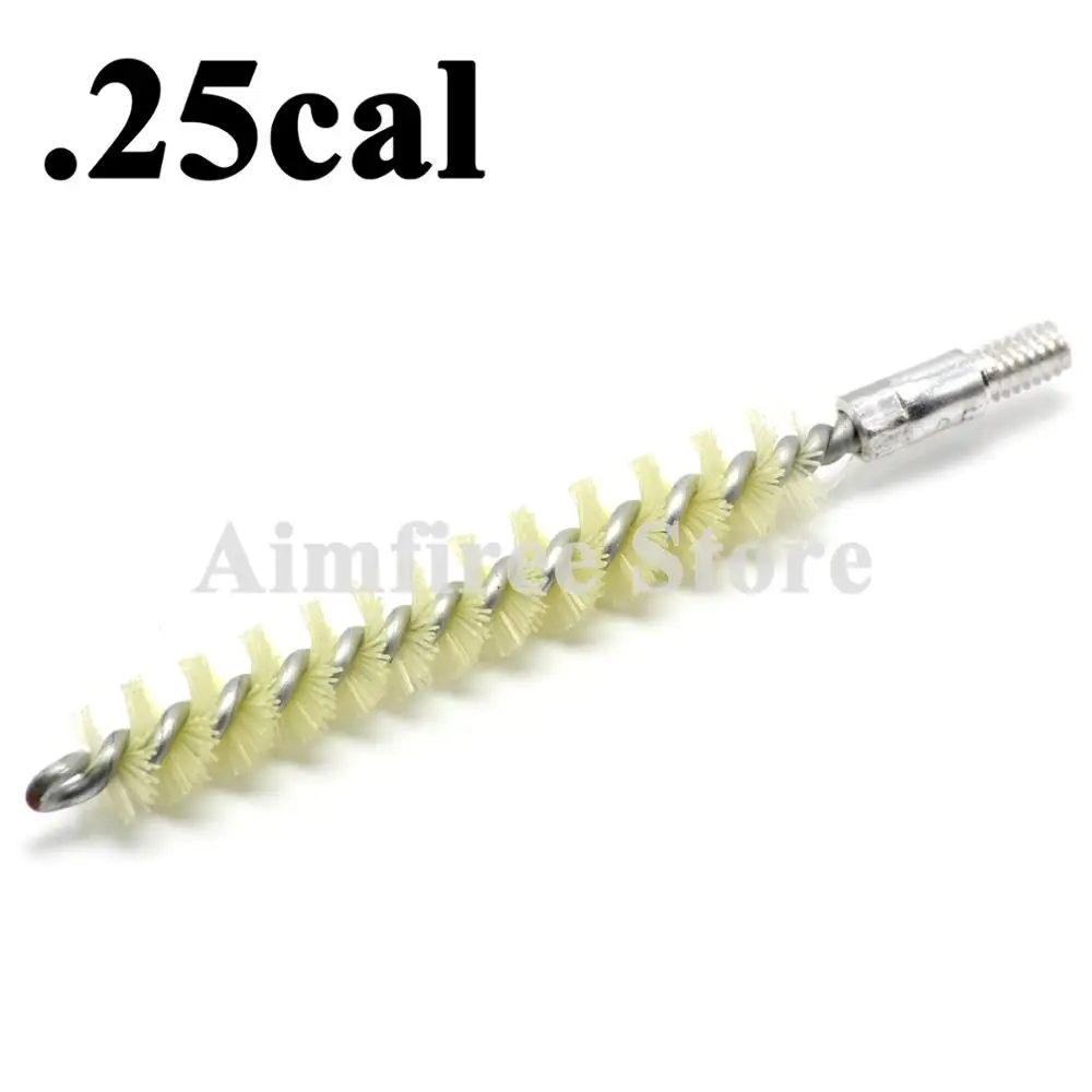 

5Pcs/Lot .25cal Rifle Pistol Nylon Brush Gun Cleaning Brush Kit Thread 8-32 Hunting Accessories Free Shipping