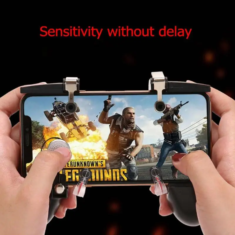 

3 in 1 Fire Button Aim Key Smartphone Trigger R1 L1 Shooter Gampads Handle Controller for PUBG Game