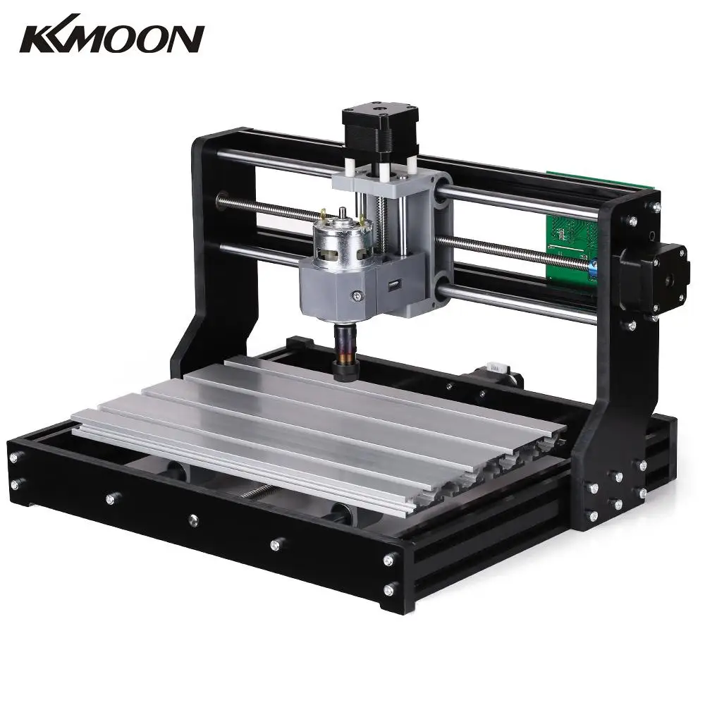 

DIY CNC Router Kit Mini Laser Engraving Machine 3 Axis for Plastic Acrylic Wood Carving Machine with ER11 Collet and Glasses