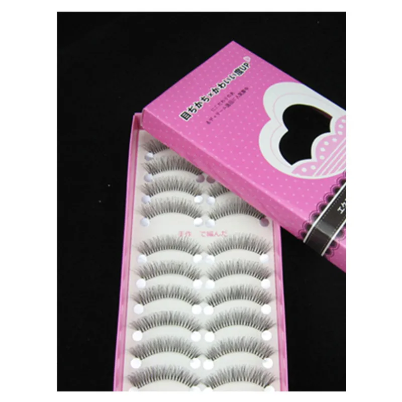 10 Pairs eyelashes Hand Made False Eyelashes Natural Messy Cross Fake Lashes Makeup Tool Maquiagem Cilios Eye make up tool