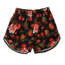 Женские горячие брюки цветочные повседневные шорты пляжный с завышенной талией короткие брюки купальники купальный костюм