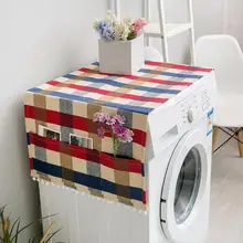 Многофункциональный хлопковый льняной пылезащитный чехол протектор для стиральной машины холодильника