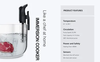 

Sous vide cooker sous vide stick cooker Low temperature cook pure boiled steak cooker slow cooker Stick Sous Vide Perfect Cook