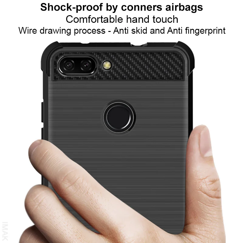 Противоударный чехол с подушкой безопасности для Asus Zenfone Max Plus M1 ZB570TL задняя