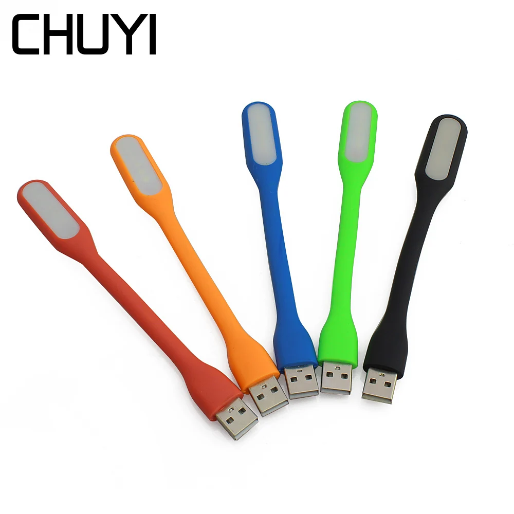 CHUYI гибкий USB LED лампа портативный супер яркие светодиодные фонари USB для внешний аккумулятор для компьютера ПК ноутбук, настольный компьютер