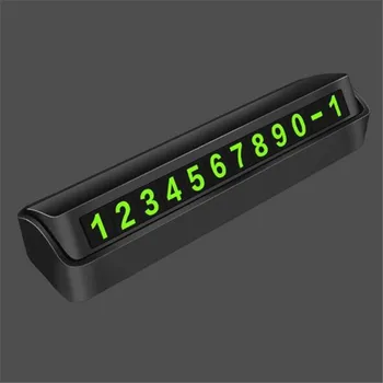 

400pcs New Car Styling Temporary Parking Card Phone Number Card Plate Telephone Park Stop Automobile Sticker With Night Luminous