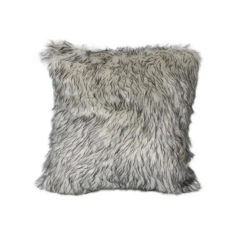 الأوروبية الشتاء بسيطة لينة فو الفراء رمي وسادة غطاء كبير غطاء الوسادة المخدة المنزل المعيشة كنبة مكتب السرير سيارة ديكور # SW