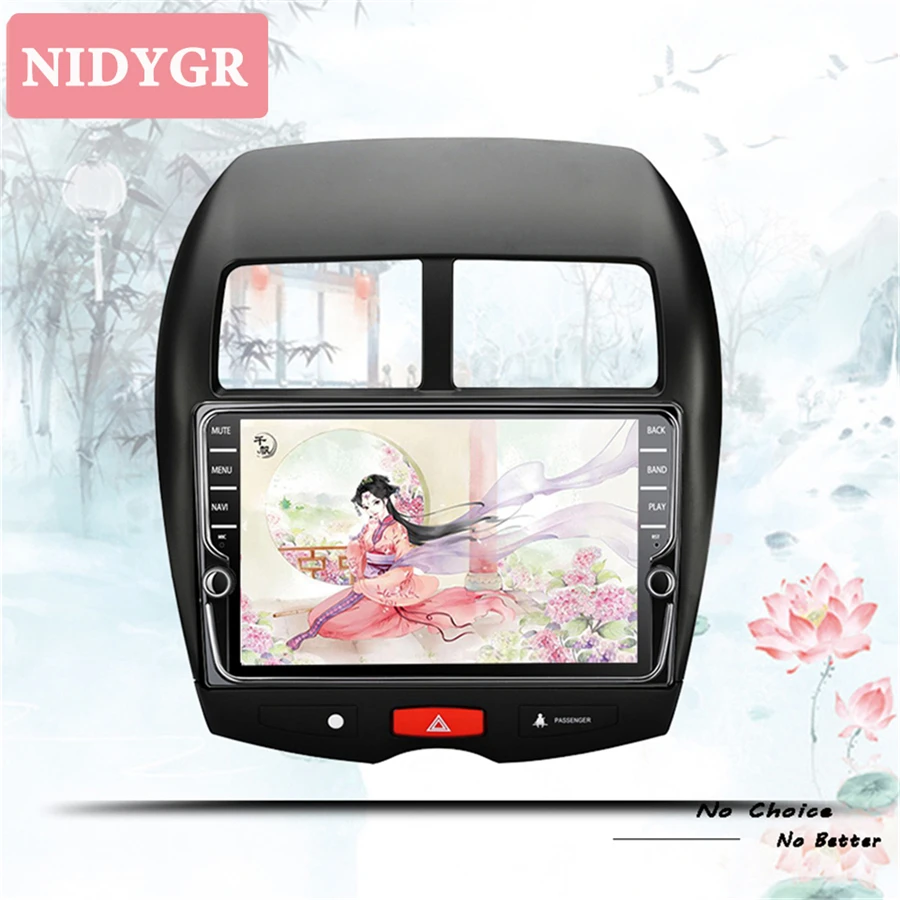 

android 9.1 2 din car radio multimedia dvd For Mitsubishi ASX 2011-2019 Peugeot Citroen C4 car gps player Head Unit With Carplay