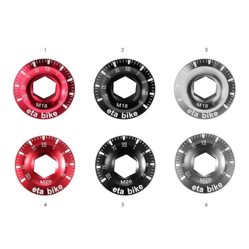دراجة كرنك غطاء غطاء برغي M18 M20 دراجة هوائية جبلية Crankset كرنك غطاء الألومنيوم دراجة جبلية دراجة أجزاء