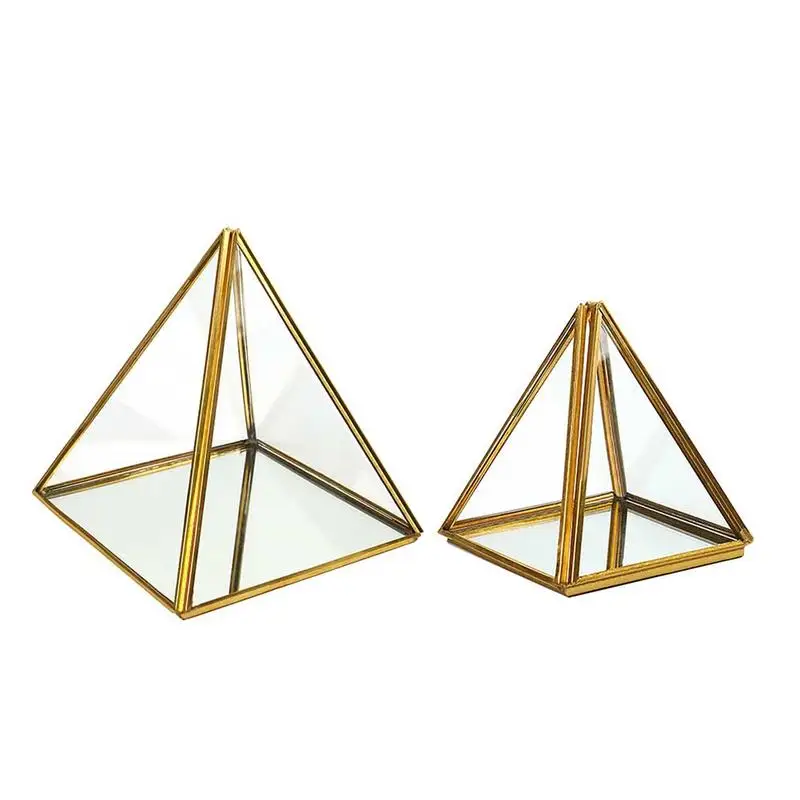 

Geometric Pyramid Hanging Terrarium Decorations Flower Pot Succulent Plants Display Stand Container Box