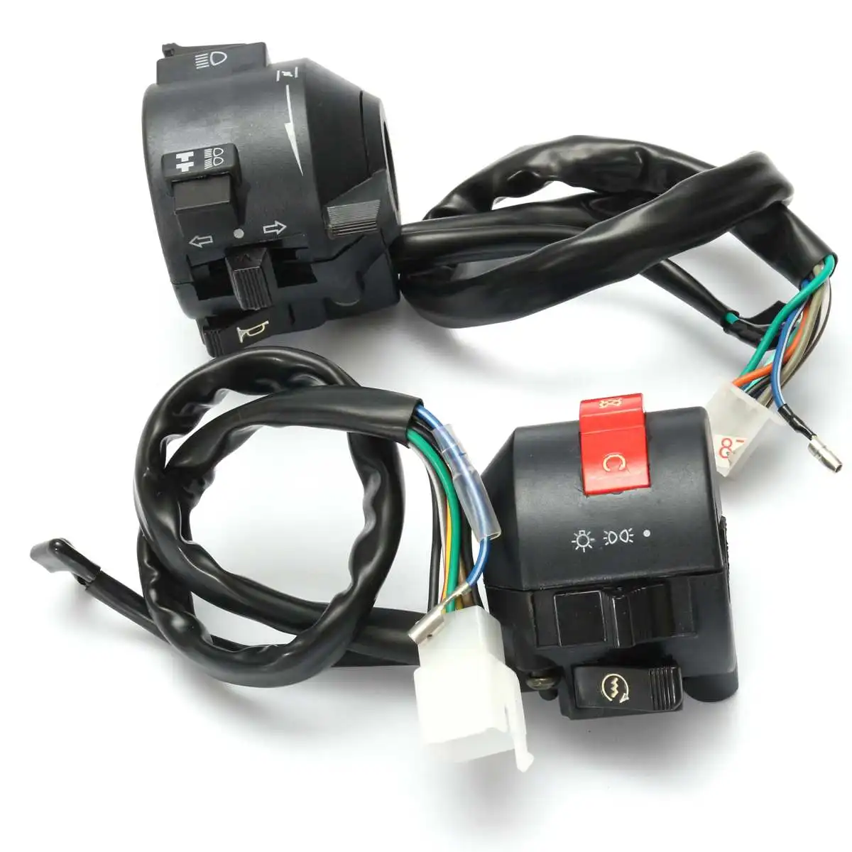 

Motorcycle Scooter 7/8 Inch Handlebar Horn Turn Signal High/Low Beam Light Control Switch For Honda/Suzuki/Yamaha/Kawasaki