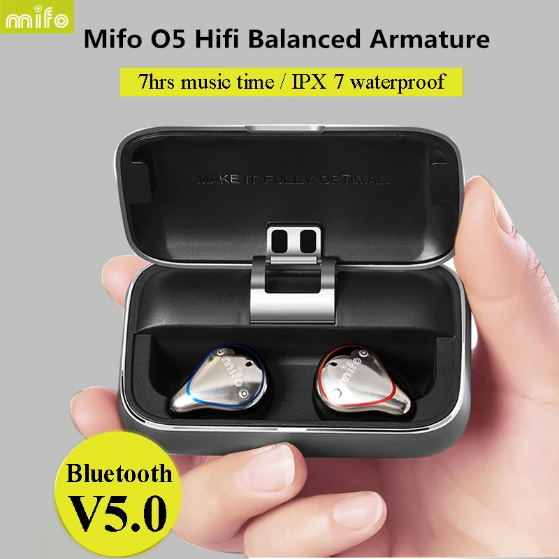 

Dropshipping Mifo O5 Bluetooth 5.0 True Wireless Earbuds iPX7 Waterproof Earphone Stereo Balanced Armature Hifi Sport Earphones