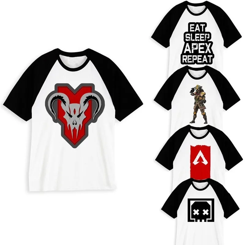 

Apex Legends 2019 T Shirt new Men Print Tee Black Tops Homme Game Logo fashion Summer male top Short Sleeve