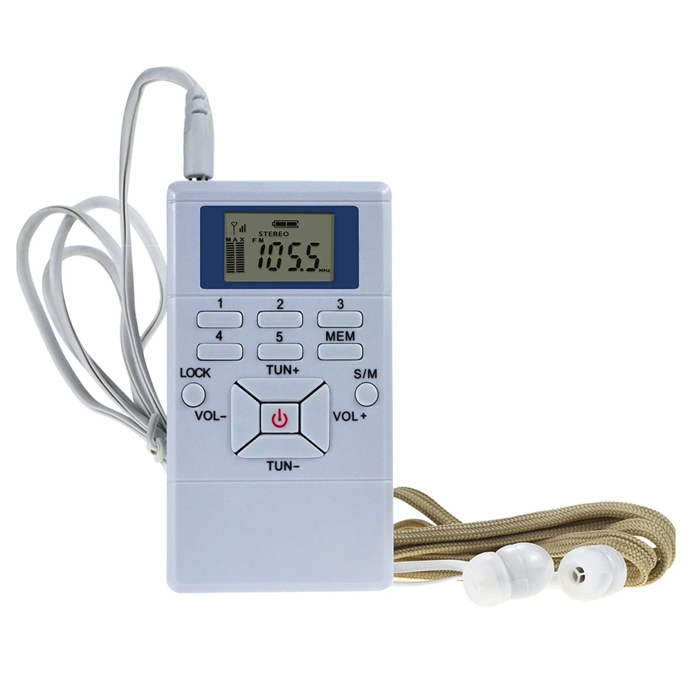 

Digital Fm Radio Mini Speaker Portable Receiver Display Dual Channel Single Band Music Player Led Display