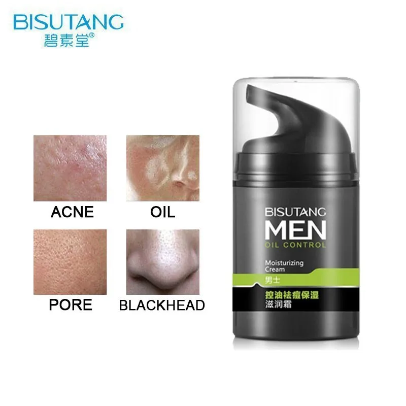

BISUTANG men skin care Oil-control ance Facial day Cream Hyaluronic Acid moisturizer Serum Shrink pores Anti Aging Wrinkle 50g