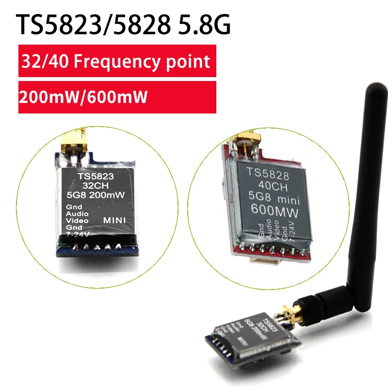 

TS5828S TS5828L TS5823 TS5823L VideoSender Micro Wireless Video Transmitter Module 5.8GHz VTX for 180-350 Class Quadcopter Drone
