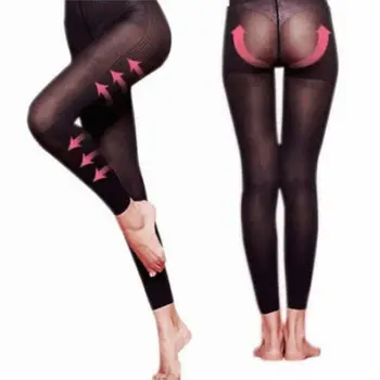 

Women High Waist Skinny Sculpting Sleep Leg Shaper Sexy Legging Body Slim Leggings