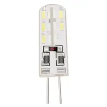 G4 светодиодный светильник 2 Вт AC/DC 12 В/24 в пост SMD3014 110LM Белый светодиодный силиконовый кукурузная осветительная лампочка галогенная лампа
