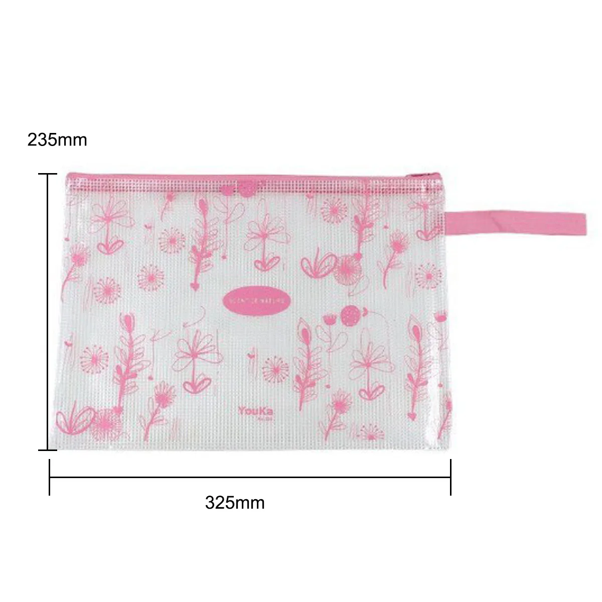 

10 Pcs A4 Size Plastic Zip Document Filing Folder Bag Storage Pouch