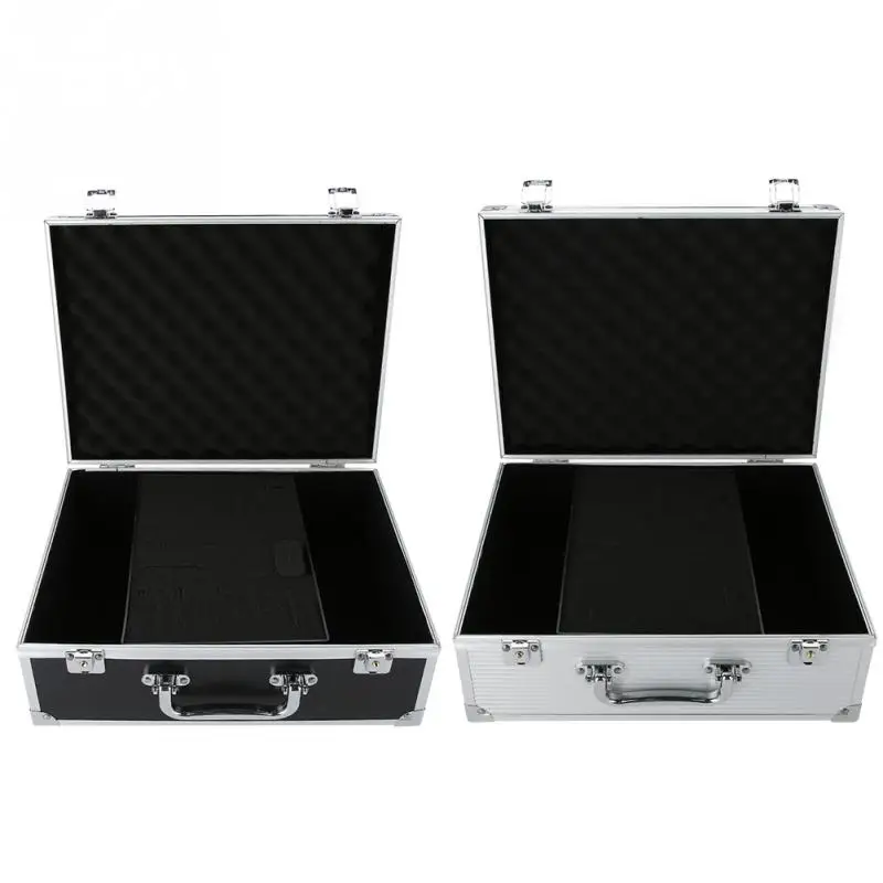 

2Color Aluminum Tattoo Machine Storage Case Carrying Box Empty Organizer Foam Pad