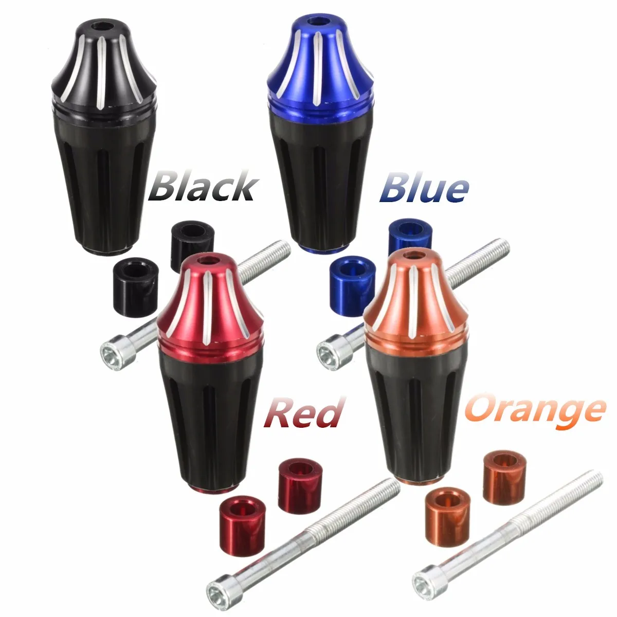 

Universal Motorcycle Frame Sliders Modified Pad Collision Engine Protection Crash Falling Protector Slider Black Blue Red Orange