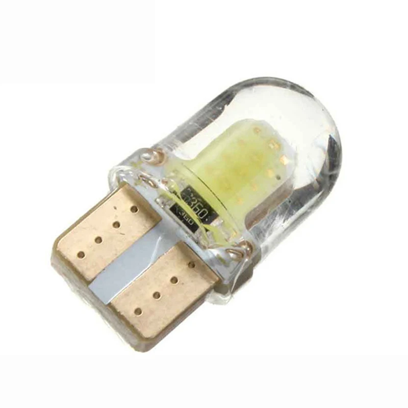10 шт. светодиодный светильник T10 W5W COB SMD CANBUS яркая кварцевая лампа белого