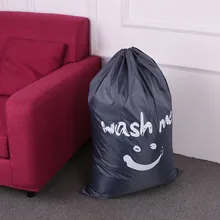 Laundry Bag Large Foldable Nylon Drawstring Laundry Bag Dirty Clothes Storage Bags Home Laundromat Travel Clothes Organizer