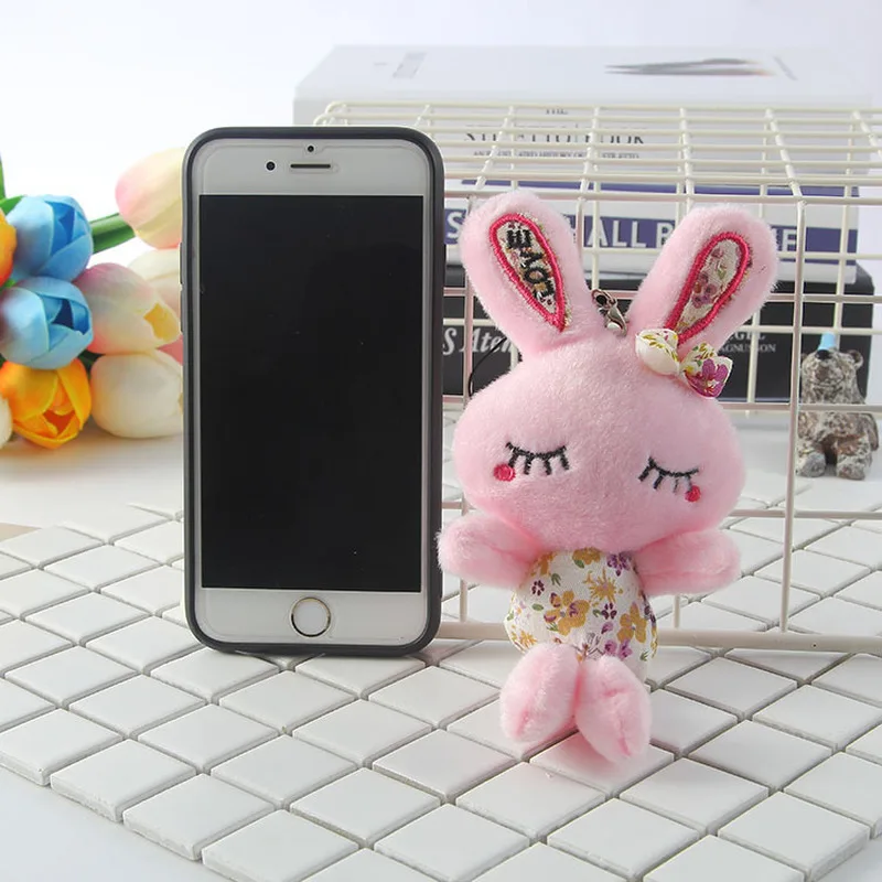 Kawaii Beauty Кролик плюшевая игрушка брелок для ключей Мягкий PP Хлопок чучела