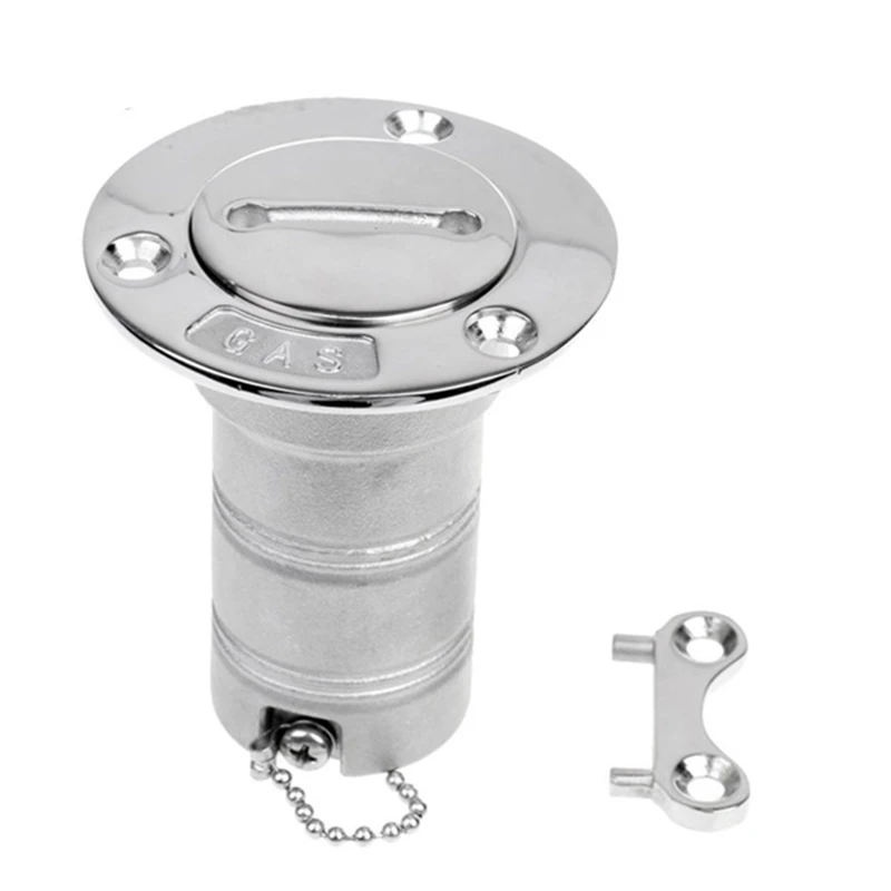 

50Mm Boat Hardware Fuel Deck Filler Grade Stainless Steel Key Cap Boat Accessories Socket Yacht Caravans